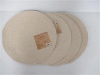 Lot of (4) Sparkle Place Mats 15" Round