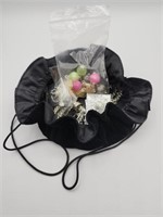 Black Velvet Bag Full Of Goodies Ring Earrings