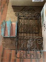 Metal rack for for letters and standing letter