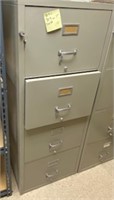 Fireproof Grey file Cabinet 3 drawers 54.5H 30.5W