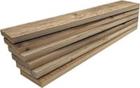 Rustic Barnwood Panels (6 Planks  4.5 x 24 in)