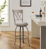 Linon Home Decor Pewter Swivel Barstool $100