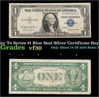 1935H Key To Series $1 Blue Seal Silver Certificat