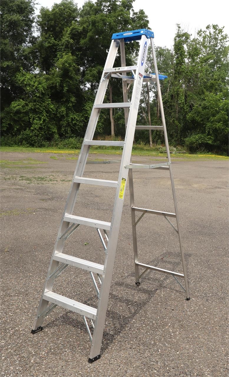 8' Werner Aluminum Step Ladder