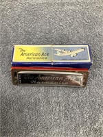 The American Ace Harmonica w/ Original Box