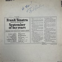 Frank Sinatra September of my years signed album.