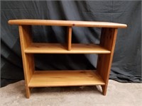 Small Wooden Shelving Unit, 24" H x 30" L x 12.5"