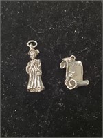 2 925 Sterling Silver Charms, Pendants.