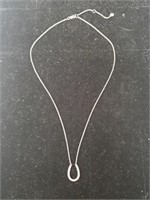 925 Sterling Silver Horshoe Necklace.