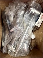 Box of Assorted RV Shower Heads, Parts