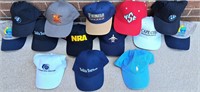 BASEBALL HATS CAPS NICE LOT OF ASSORTED COMPANIES