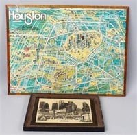1987 Houston Etching & Houston Map