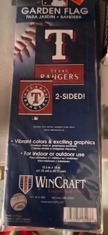 Texas Rangers 2 Sided Garden Flag NEW