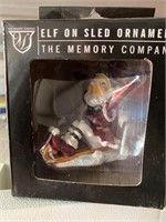 Elf on a Sled Christmas Ornament NEW Miami Heat