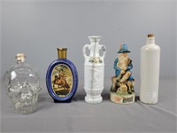 5 Pc Decorative Decanters