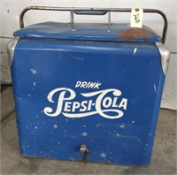 "Drink Pepsi-Cola" Metal Beverage Cooler
