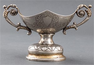 Continental Silver Gilt Salt, 19th C