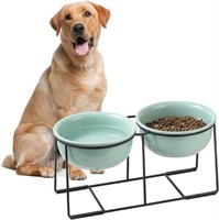2-Pc Elevated Large Dog Bowl Set - Raised Dog Food