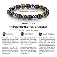 Triple Protection Bracelet - For Protection, Luck