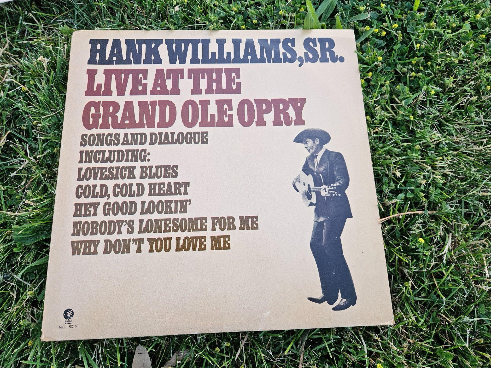 Hank Williams SR Live at the Grand Ole Opry Record