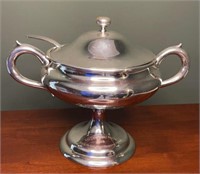 Vintage Silver Plated Soup/Gravy Tureen Trophy: