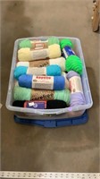 Various colors of yarn