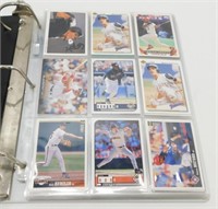 Notebook with 180 Baseball Cards - Various Card