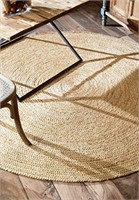 New nuLOOM 4' Rigo Hand Woven Jute Indoor/Outdoor