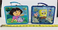 Vintage Dora & SpongeBob Lunch Boxes