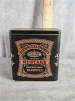 VINTAGE BARRINGER & BROWNS MUSTARD TIN