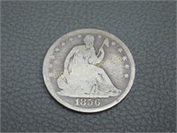 Silver 1856 Seated Liberty Half-Dollar