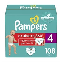 Diapers Size 4  124 Count - Pampers Pull On Cruise