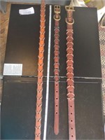 (1) 3/4" ,(1) 1" Collars w/matching leash BID X2