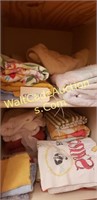 Cabinet contents, towels
