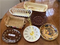 Break Baskets, Serving Trays, Deviled Egg Plate Lo