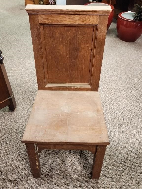Oak Chair from Edgecombe County Church