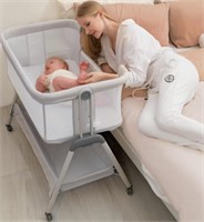 Angelbliss Beige Bassinet Baby Sleeper