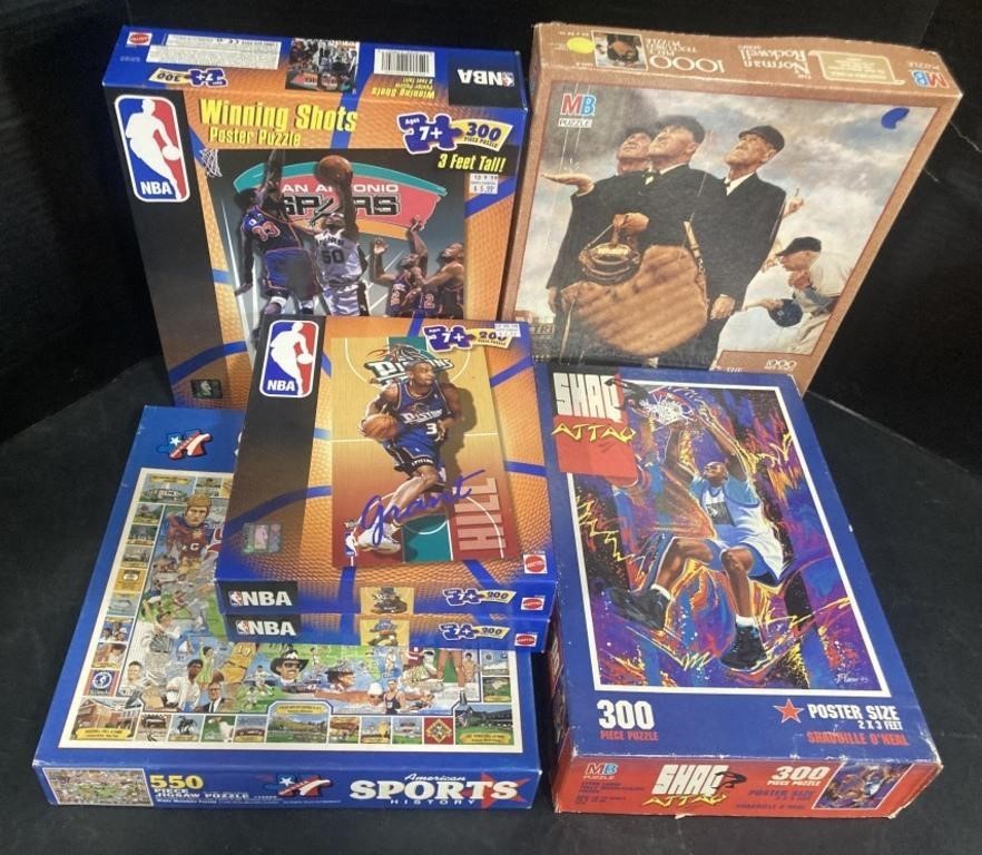 (D) Sports assorted puzzles 6 total