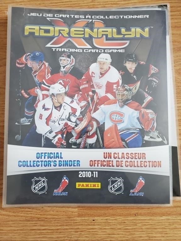 Panini 2010-11 Adrenalyn binder w/ some cards