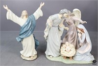 Porcelain Nativity & Christ Figurines / 2