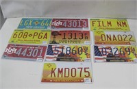 Ten Assorted New Mexico License Plates