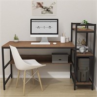SEALED-Dripex Computer Desk With 4 Tier Storage Sh