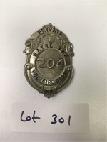 Old Volunteer Fire Department Badge