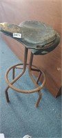 BAR STOOL WITH INDIAN MOTORCYCLE SEAT