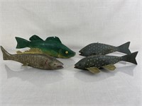 Assortment of Wooden Fish Decoy