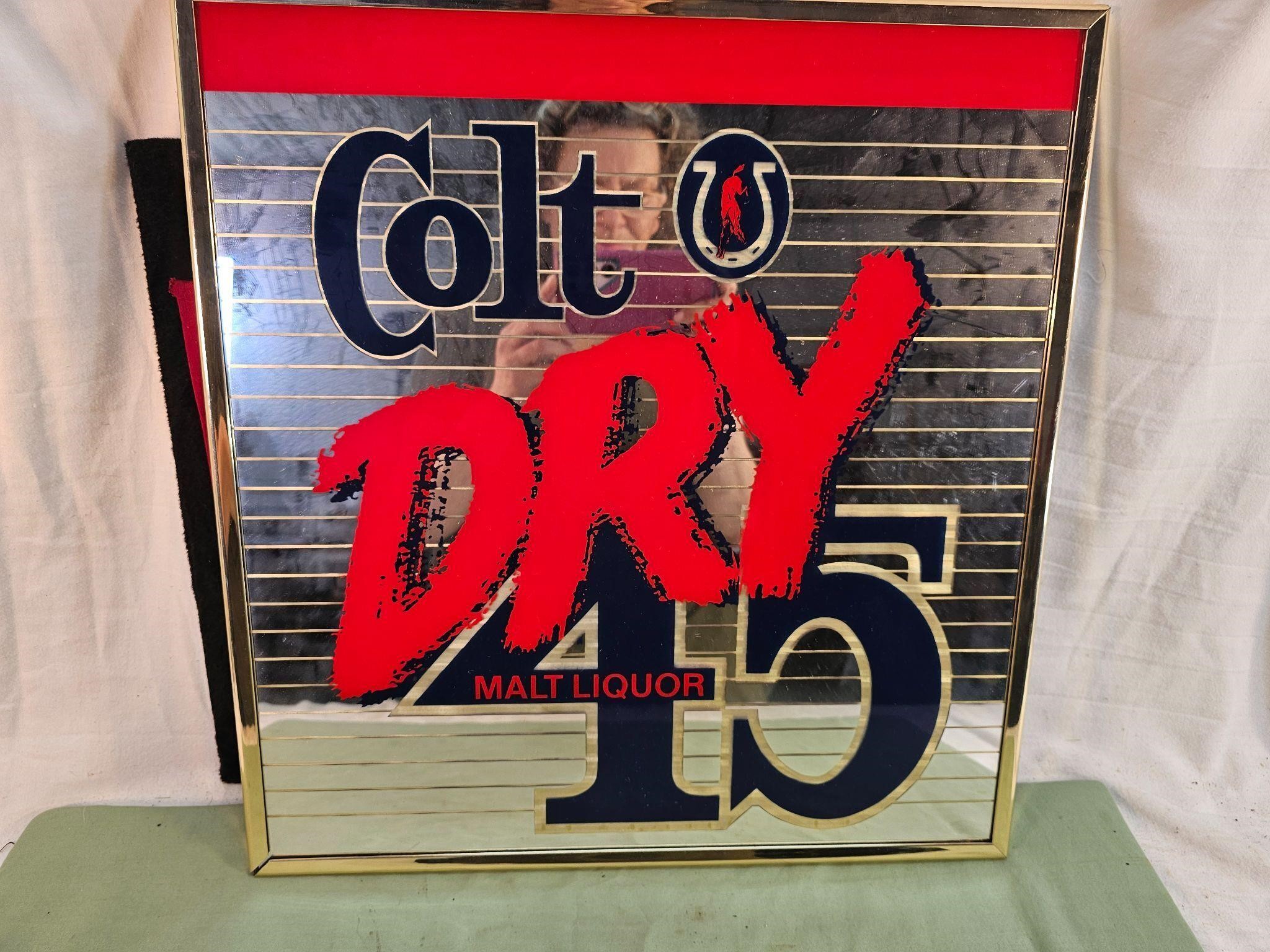 COLT 45 DRY BEER MIRROR