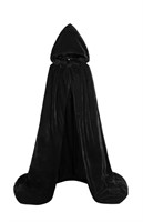 Size (Large) Hooded Cape Reversible Velvet Cloak