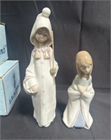 Pair of Lladró porcelain figurines – shepherdess