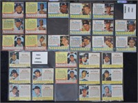 1962 Post Cereal Baseball Cards; 29 Cards