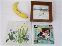 Trio of Tile Art - Anton Mauve Replica+